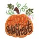 Happy Harvest Pumpkin Applique | Machine Embroidery Designs by JuJu