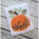Happy Harvest Pumpkin Applique | Machine Embroidery Designs by JuJu