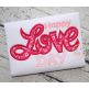 Happy Love Day Satin Applique | Machine Embroidery Designs by JuJu