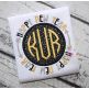 Happy New Year Circle Frame Applique | Machine Embroidery Designs by JuJu