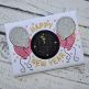 Happy New Year Clock Applique | Machine Embroidery Designs by JuJu
