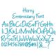 Harry Embroidery Font | Machine Embroidery Designs by JuJu