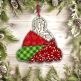 ITH Crazy Patch Ornament Santa Hat | Machine Embroidery Designs by JuJu