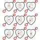 Heart and Arrow Applique Font