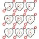 Heart and Arrow Applique Font