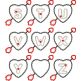 Heart and Arrow Applique Font