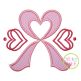 Heart Awareness Ribbon Applique | Machine Embroidery Designs by JuJu