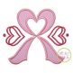 Heart Awareness Ribbon Applique | Machine Embroidery Designs by JuJu