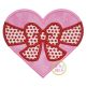 Heart Big Bow Applique | Machine Embroidery Designs by JuJu