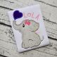 Elephant Blowing Heart Girl Applique | Machine Embroidery Designs by JuJu