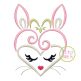 Heart Bunny Face Embroidery | Machine Embroidery Designs by JuJu
