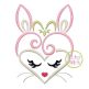 Heart Bunny Face Embroidery | Machine Embroidery Designs by JuJu