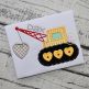 Heart Crane Applique | Machine Embroidery Designs by JuJu