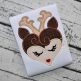 Heart Deer Face Applique | Machine Embroidery Designs by JuJu