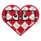 Heart Glasses Boy Applique | Machine Embroidery Designs by JuJu