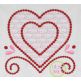 Heart Kiss Motif Embroidery Design | Machine Embroidery Designs by JuJu