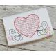 Heart Love Motif Embroidery Design | Machine Embroidery Designs by JuJu