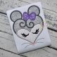 Heart Mouse Face Applique | Machine Embroidery Designs by JuJu