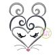 Heart Mouse Face Embroidery | Machine Embroidery Designs by JuJu