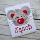 Heart Nose Mouse Boy Applique | Machine Embroidery Designs by JuJu