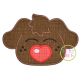 Heart Nose Puppy Boy Applique | Machine Embroidery Designs by JuJu