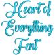 Heart of Everything Embroidery Font Machine Embroidery Designs by JuJu