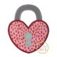 Heart Padlock Applique | Machine Embroidery Designs by JuJu