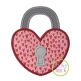 Heart Padlock Applique | Machine Embroidery Designs by JuJu