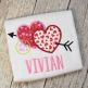 Heart Pair Arrow Applique | Machine Embroidery Designs by JuJu
