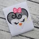 Heart Penguin Face Applique | Machine Embroidery Designs by JuJu