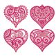 Free Standing Lace Hearts 1 Machine Embroidery Designs by JuJu
