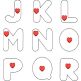 Hearts Alphabet Snap Clip Minis