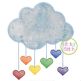 Heart Showers ZigZag and Bean Stitch Applique | Machine Embroidery Designs by JuJu
