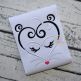 Heart Skunk Face Embroidery | Machine Embroidery Designs by JuJu