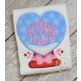 Heart Snow Globe Applique Design | Machine Embroidery Designs by JuJu