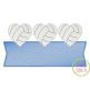 Heart Volleyball Trio Banner Sketch Embroidery Design | Machine Embroidery Designs by JuJu