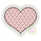 Heart with Triple Heart Motif Embroidery Design | Machine Embroidery Designs by JuJu
