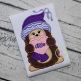 Hedgehog Holding Heart Girl Applique | Machine Embroidery Designs by JuJu