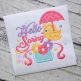 Itch 2 Stitch Hello Spring Bird Digital Embroidery Machine Designs by JuJu