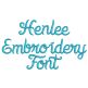 Henlee Embroidery Font Machine Embroidery Designs by JuJu