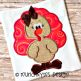 Girl Turkey 2 | Machine Embroidery Designs by JuJu