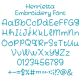 Henrietta Embroidery Font | Machine Embroidery Designs by JuJu