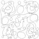 Hens And Eggs End-to-End Quilting Embroidery Design | Machine Embroidery Designs by JuJu