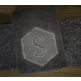 Hexagon Embossed Monogram Alphabet Machine Embroidery Designs by JuJu