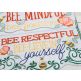 ITH Hive Rules Wall Hanging | Machine Embroidery Designs by JuJu