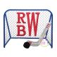 Hockey Goal Applique | Machine Embroidery Designs by JuJu
