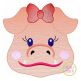 Hog Face Girl Sketch Embroidery | Machine Embroidery Designs by JuJu