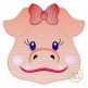 Hog Face Girl Sketch Embroidery | Machine Embroidery Designs by JuJu