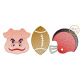 Hog Football Trio Sketch Embroidery | Machine Embroidery Designs by JuJu
