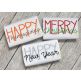 Holiday Text Embroidery Design Set 1